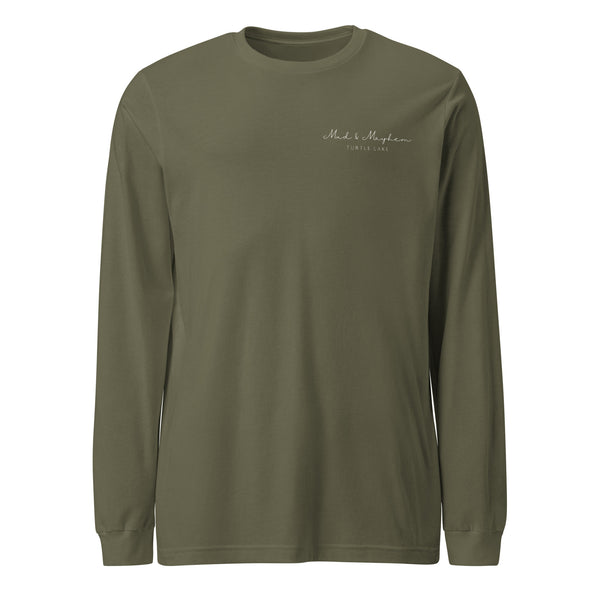 Unisex Long Sleeve Tee, Military Green